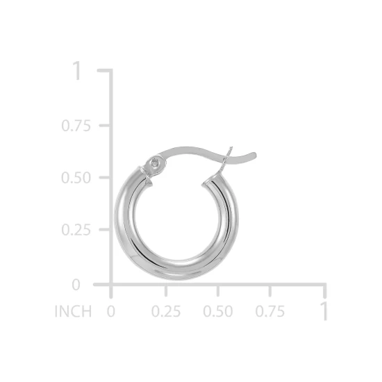 Wholesale 🌟 Giani Bernini Polished Tube Hoop Earrings, 15mm, Created For Macy's Sterling Silver ⭐ 6 Wholesale 🌟 Giani Bernini Polished Tube Hoop Earrings, 15mm, Created For Macy's Sterling Silver ⭐ - Image 6