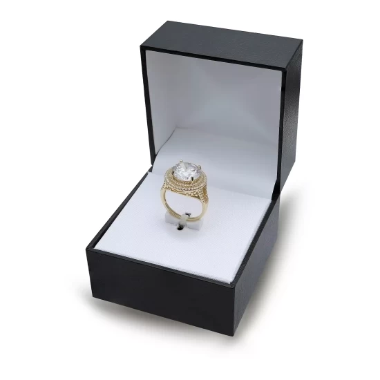 Outlet ๐ Giani Bernini Cubic Zirconia Double Pave Halo Ring (7-1/2 Ct. T.w.) In 18K Gold Plated Sterling Silver โ 3 Outlet ๐ Giani Bernini Cubic Zirconia Double Pave Halo Ring (7-1/2 Ct. T.w.) In 18K Gold Plated Sterling Silver โ - Image 3