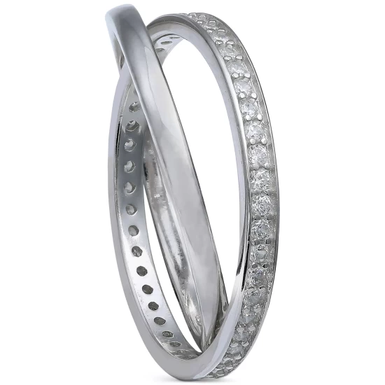 Hot Sale 🔥 Giani Bernini Cubic Zirconia Crisscross Ring In Sterling Silver, Created For Macy's ✔️ 4 Hot Sale 🔥 Giani Bernini Cubic Zirconia Crisscross Ring In Sterling Silver, Created For Macy's ✔️ - Image 4
