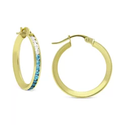 Wholesale 🧨 Giani Bernini Cubic Zirconia Blue Ombré Small Hoop Earrings, 0.79, Created For Macy's Sterling Silver 💯 -Giani Bernini Shop unnamed file 379