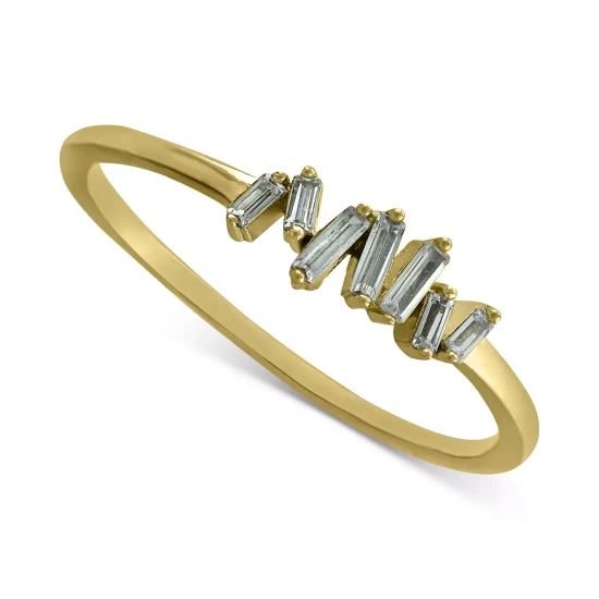 Brand new 👏 Giani Bernini Cubic Zirconia Baguette Cluster Ring, Created For Macy's Sterling Silver 😀 4 Brand new 👏 Giani Bernini Cubic Zirconia Baguette Cluster Ring, Created For Macy's Sterling Silver 😀 - Image 4