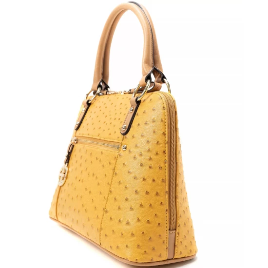 Deals 💯 Giani Bernini Ostrich-Embossed Dome Satchel, Created For Macy's Spicy Mustard ❤️ 5 Deals 💯 Giani Bernini Ostrich-Embossed Dome Satchel, Created For Macy's Spicy Mustard ❤️ - Image 5