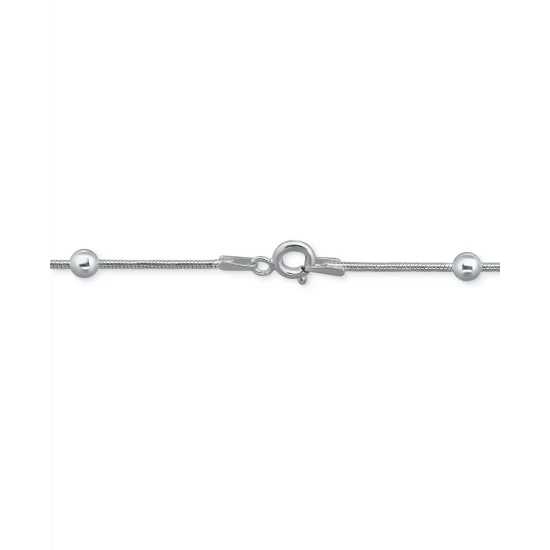 Outlet 🎁 Giani Bernini Snake Link Beaded Chain Bracelet In Sterling Silver, Created For Macy's ⌛ 5 Outlet 🎁 Giani Bernini Snake Link Beaded Chain Bracelet In Sterling Silver, Created For Macy's ⌛ - Image 5