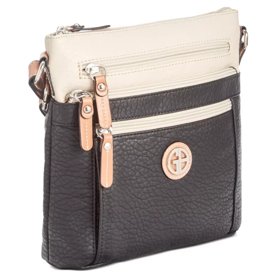 Cheap ⌛ Giani Bernini Colorblock Pebble Crossbody, Created For Macy's Black/ivory/silver ❤️ 7 Cheap ⌛ Giani Bernini Colorblock Pebble Crossbody, Created For Macy's Black/ivory/silver ❤️ - Image 7