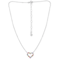 Brand new 🌟 Giani Bernini Lab-Created Pink Sapphire (1/3 Ct. T.w.) & Multicolor Cubic Zirconia Heart Pendant Necklace In Sterling Silver, 16 + 2 Extender, Created For Macy's 😍 7 Brand new 🌟 Giani Bernini Lab-Created Pink Sapphire (1/3 Ct. T.w.) & Multicolor Cubic Zirconia Heart Pendant Necklace In Sterling Silver, 16 + 2 Extender, Created For Macy's 😍 -Giani Bernini Shop unnamed file 437