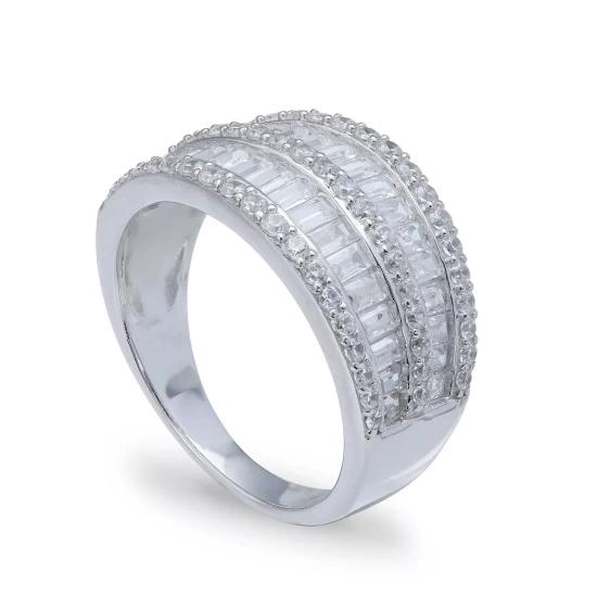 Best deal ๐ Giani Bernini Cubic Zirconia Pave Baguette Ring (2-1/8 Ct.t.w) In Sterling Silver ๐ 4 Best deal ๐ Giani Bernini Cubic Zirconia Pave Baguette Ring (2-1/8 Ct.t.w) In Sterling Silver ๐ - Image 4