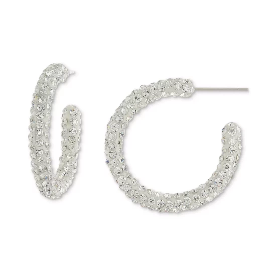 Wholesale ๐ Giani Bernini Crystal Small Hoop Earrings In Sterling Silver, 1, Created For Macy's Clear โ 2 Wholesale ๐ Giani Bernini Crystal Small Hoop Earrings In Sterling Silver, 1, Created For Macy's Clear โ - Image 2