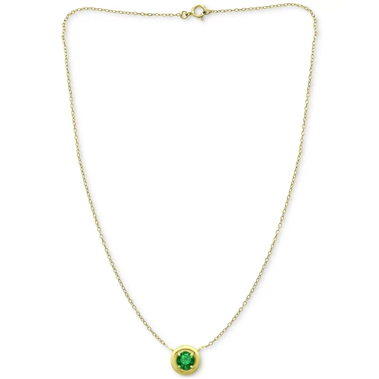 Buy 🤩 Giani Bernini Green Cubic Zirconia Framed 16 Pendant Necklace, Created For Macy's Silver 👏 5 Buy 🤩 Giani Bernini Green Cubic Zirconia Framed 16 Pendant Necklace, Created For Macy's Silver 👏 - Image 5