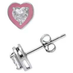 Cheap ❤️ Giani Bernini Cubic Zirconia Pink Enamel Heart Stud Earrings, Created For Macy's Gold Over Silver ✔️ 8 Cheap ❤️ Giani Bernini Cubic Zirconia Pink Enamel Heart Stud Earrings, Created For Macy's Gold Over Silver ✔️ -Giani Bernini Shop unnamed file 537