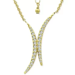 Discount 😉 Giani Bernini Cubic Zirconia Double Curve 16 Statement Necklace, Created For Macy's Gold Over Silver 😀 -Giani Bernini Shop unnamed file 541