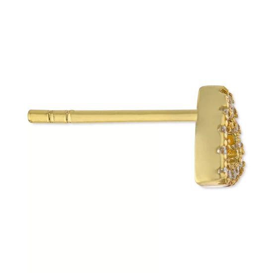 Discount ⭐ Giani Bernini Cubic Zirconia Triangle Stud Earrings In Gold-Plated Sterling Silver, Created For Macy's Yellow Gold 👏 4 Discount ⭐ Giani Bernini Cubic Zirconia Triangle Stud Earrings In Gold-Plated Sterling Silver, Created For Macy's Yellow Gold 👏 - Image 4