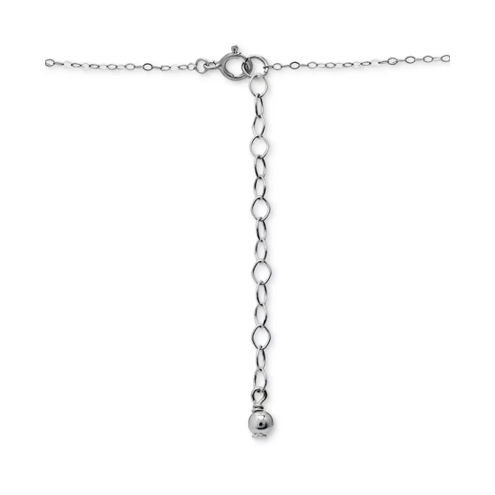 Best Pirce 🎉 Giani Bernini Cubic Zirconia & Enamel Heart Pendant Necklace, 16 + 2 Extender, Created For Macy's Sterling Silver 🛒 4 Best Pirce 🎉 Giani Bernini Cubic Zirconia & Enamel Heart Pendant Necklace, 16 + 2 Extender, Created For Macy's Sterling Silver 🛒 - Image 4