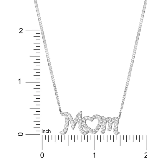 Wholesale ๐ฅ Giani Bernini Cubic Zirconia MOM Heart 18 Pendant Necklace In Sterling Silver, Created For Macy's ๐ฏ 5 Wholesale ๐ฅ Giani Bernini Cubic Zirconia MOM Heart 18 Pendant Necklace In Sterling Silver, Created For Macy's ๐ฏ - Image 5