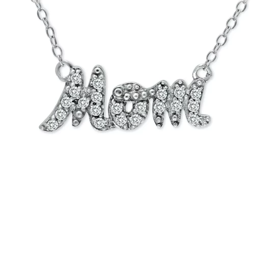 Best Pirce ๐ฏ Giani Bernini Cubic Zirconia Mom Nameplate Necklace In 18k Gold-Plated Sterling Silver, 16 + 2 Extender, Created For Macy's (Also Available In Silver) โค๏ธ 2 Best Pirce ๐ฏ Giani Bernini Cubic Zirconia Mom Nameplate Necklace In 18k Gold-Plated Sterling Silver, 16 + 2 Extender, Created For Macy's (Also Available In Silver) โค๏ธ - Image 2