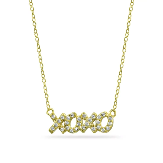 Brand new ๐คฉ Giani Bernini Cubic Zirconia XOXO Nameplate Necklace In 18k Gold Plated Sterling Silver ๐ 2 Brand new ๐คฉ Giani Bernini Cubic Zirconia XOXO Nameplate Necklace In 18k Gold Plated Sterling Silver ๐ - Image 2