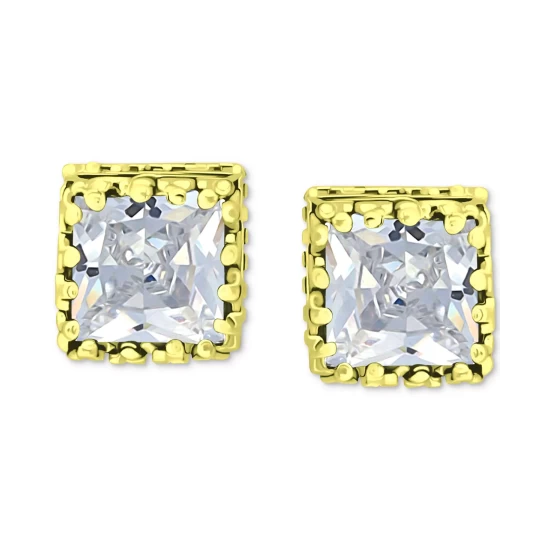 Hot Sale ๐ฏ Giani Bernini Cubic Zirconia Princess Stud Earrings In Sterling Silver, Created For Macy's โ 7 Hot Sale ๐ฏ Giani Bernini Cubic Zirconia Princess Stud Earrings In Sterling Silver, Created For Macy's โ - Image 7