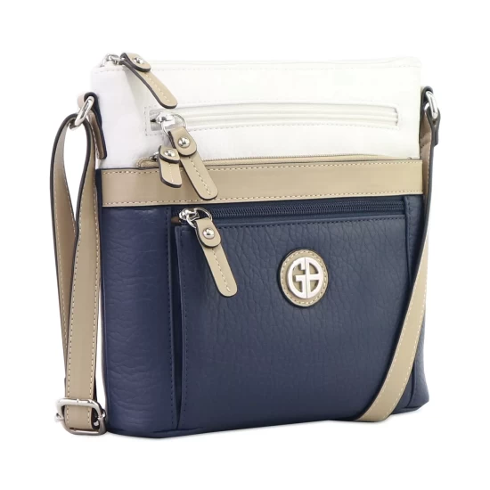 Best Sale โค๏ธ Giani Bernini Colorblock Pebble Crossbody, Created For Macy's White/oatmeal/navy ๐ 6 Best Sale โค๏ธ Giani Bernini Colorblock Pebble Crossbody, Created For Macy's White/oatmeal/navy ๐ - Image 6