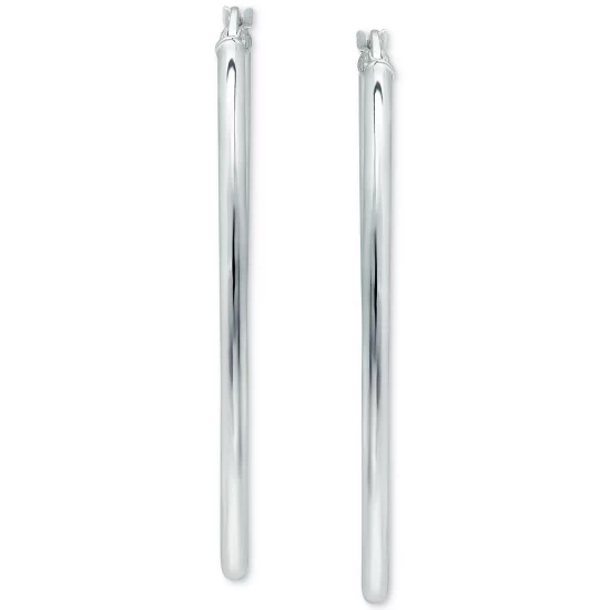 Budget โ๏ธ Giani Bernini Medium Oval Skinny Hoop Earrings In 18K Gold-Plated Sterling Silver, Or Sterling Silver, 1-5/8, Created For Macy's ๐ 4 Budget โ๏ธ Giani Bernini Medium Oval Skinny Hoop Earrings In 18K Gold-Plated Sterling Silver, Or Sterling Silver, 1-5/8, Created For Macy's ๐ - Image 4