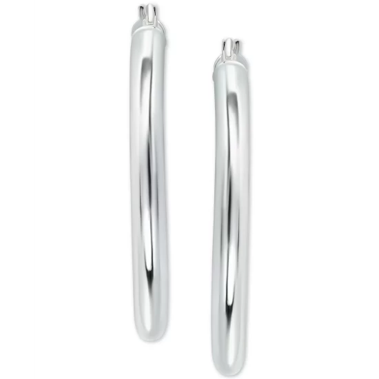 Best Sale 🥰 Giani Bernini Polished Hoop Earrings, Created For Macy's Silver ❤️ 5 Best Sale 🥰 Giani Bernini Polished Hoop Earrings, Created For Macy's Silver ❤️ - Image 5