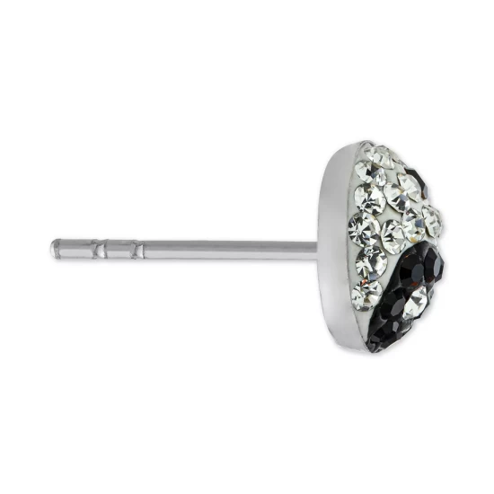 New ๐ Giani Bernini Crystal Yin Yang Stud Earrings In Sterling Silver, Created For Macy's ๐ 4 New ๐ Giani Bernini Crystal Yin Yang Stud Earrings In Sterling Silver, Created For Macy's ๐ - Image 4