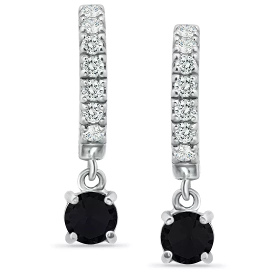 Brand new ✔️ Giani Bernini Cubic Zirconia Dangle Drop Huggie Hoop Earring In Sterling Silver Or 18k Gold Over Silver (Also Available In Lab Created Opal) Lt Green/silver 👍 5 Brand new ✔️ Giani Bernini Cubic Zirconia Dangle Drop Huggie Hoop Earring In Sterling Silver Or 18k Gold Over Silver (Also Available In Lab Created Opal) Lt Green/silver 👍 - Image 5