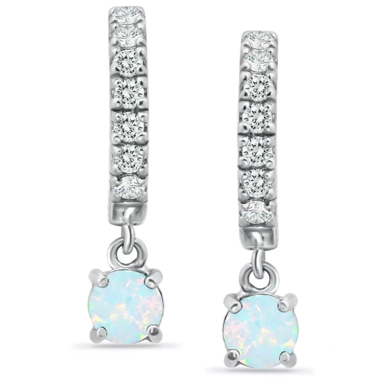 Brand new ✔️ Giani Bernini Cubic Zirconia Dangle Drop Huggie Hoop Earring In Sterling Silver Or 18k Gold Over Silver (Also Available In Lab Created Opal) Lt Green/silver 👍 7 Brand new ✔️ Giani Bernini Cubic Zirconia Dangle Drop Huggie Hoop Earring In Sterling Silver Or 18k Gold Over Silver (Also Available In Lab Created Opal) Lt Green/silver 👍 - Image 7