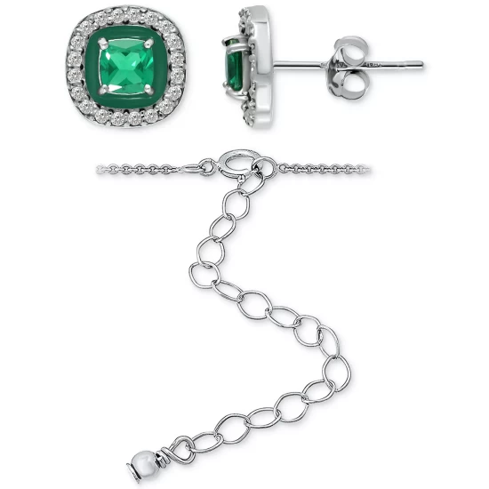 Best Pirce ⌛ Giani Bernini 2-Pc. Set Blue Topaz (1/2 Ct. T.w.), Cubic Zirconia & Enamel Pendant Necklace & Matching Stud Earrings (Also In Lab-Created Opal, Green Quartz, & Amethyst), Created For Macy's Opal/blue 🎁 10 Best Pirce ⌛ Giani Bernini 2-Pc. Set Blue Topaz (1/2 Ct. T.w.), Cubic Zirconia & Enamel Pendant Necklace & Matching Stud Earrings (Also In Lab-Created Opal, Green Quartz, & Amethyst), Created For Macy's Opal/blue 🎁 - Image 10