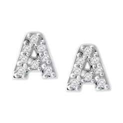 Best Sale ๐ฅฐ Giani Bernini Cubic Zirconia Palm Tree Stud Earrings In Sterling Silver, Created For Macy's โ