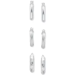 Wholesale 😉 Giani Bernini 3-Pc. Set Small Hoop Earrings In Sterling Silver, 0.625, Created For Macy's 🌟 -Giani Bernini Shop unnamed file 988